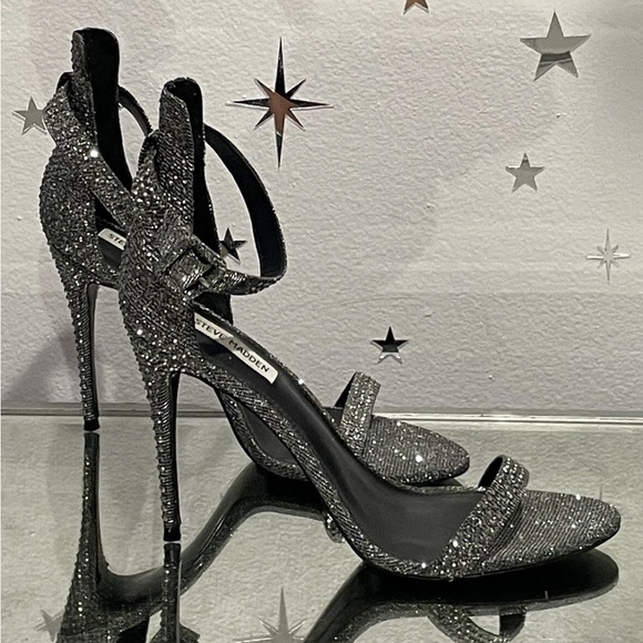 Steve Madden Mischa Sparkling Crystal Rhinestone Heels - Picture 1 of 6